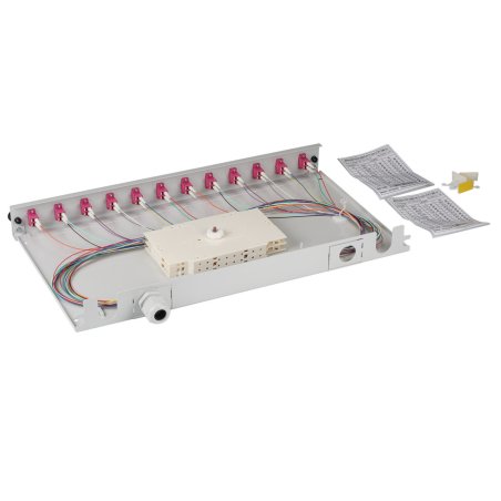 EFB Spleißbox LC 50/125Á OM4 ausziehbar, 48Pigtails abgesetz