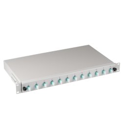 EFB Elektronik B71901L12OM3 fibre optic adapter LC 1 pc(s) Aqua colour, Grey