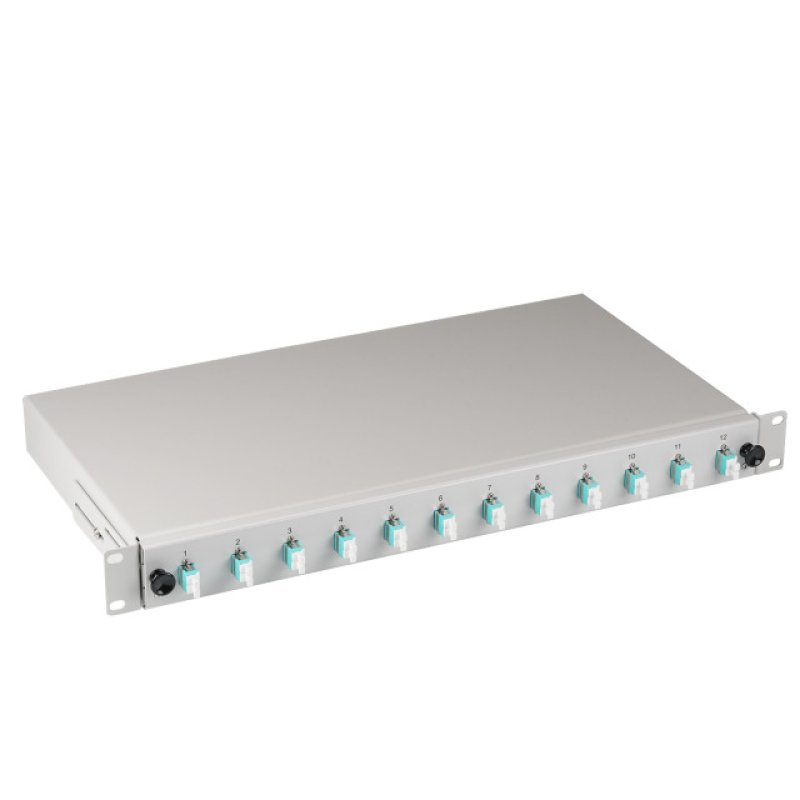 EFB Elektronik B71901L12OM3 fibre optic adapter LC 1 pc(s) Aqua colour, Grey