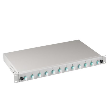 EFB Elektronik B71901L12OM3 fibre optic adapter LC 1 pc(s) Aqua colour, Grey