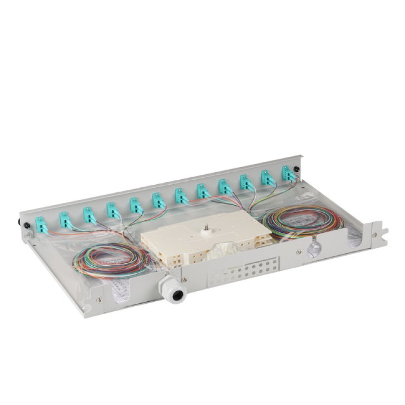 EFB Elektronik B71901L12OM3 fibre optic adapter LC 1 pc(s) Aqua colour, Grey