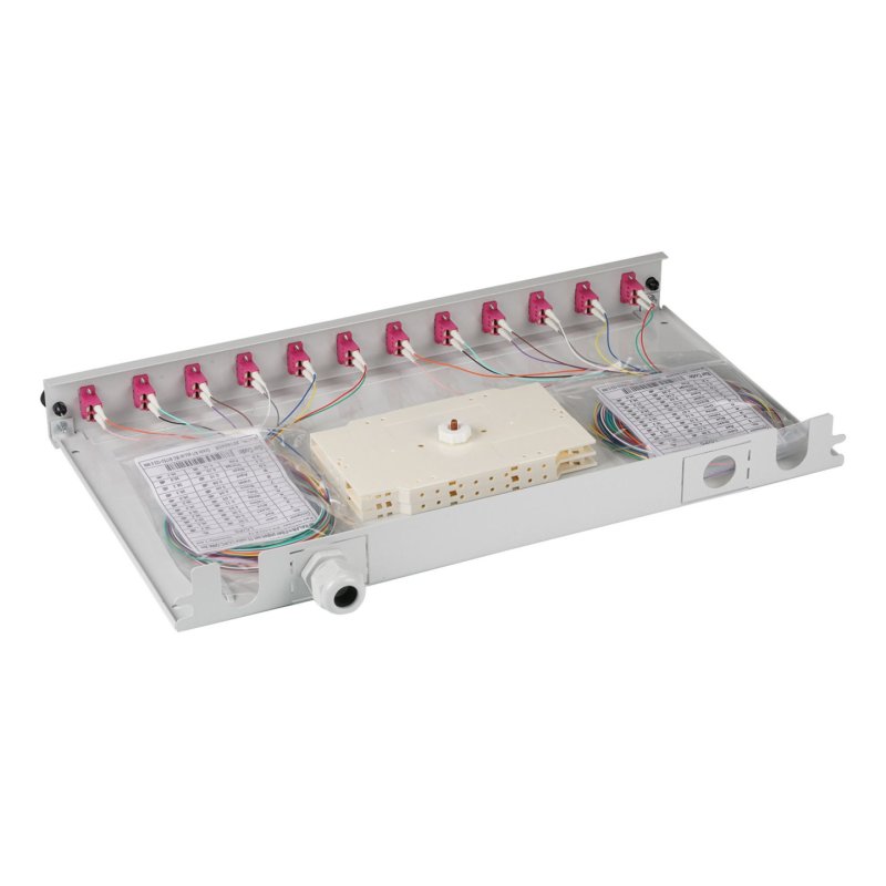 EFB Spleißbox LC 50/125Á OM4 ausziehbar, 48Pigtails / 24 Kup