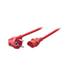 EFB Elektronik EK588RT.3V2 power cable Red 3 m Power plug type F C13 coupler