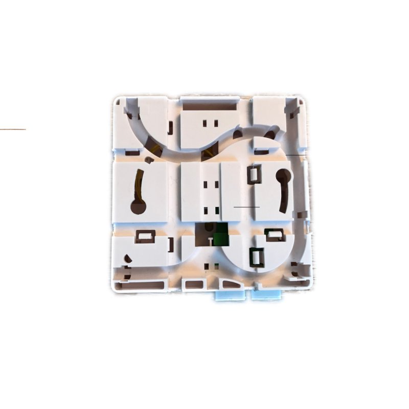 EFB Elektronik FTTH Box for 4 adapters SC-S or LC-D 80x80 with cable guide