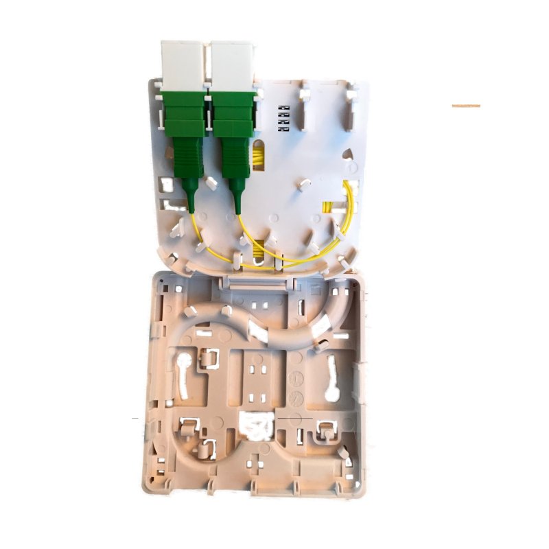 EFB Elektronik FTTH Box for 4 adapters SC-S or LC-D 80x80 with cable guide