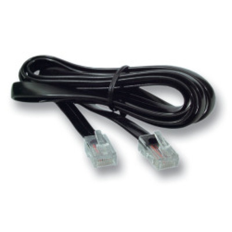 EFB Elektronik K2402SW.1 câble de téléphone 1 m Noir