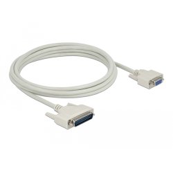 DeLOCK Câble Serial D-Sub 25 mâle à D-Sub 9 femelle 3 m