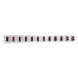 EFB Bestckte Frontblende mit 12 x SC Duplex Kupplung OM4 vertikal, schwarz