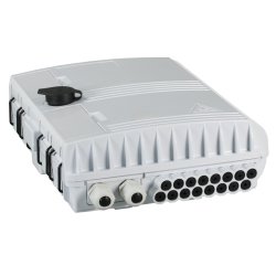 FTTH-BOX-OUT-1 FTTH IP65 Anschlussbox für 16 Fasern 16 Kupplungen u.Faserübe