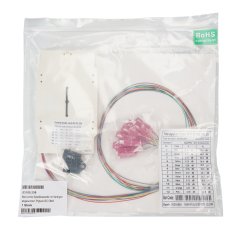 EFB Elektronik Equipped splice cassette with coloured stripped pigtails SC OM4