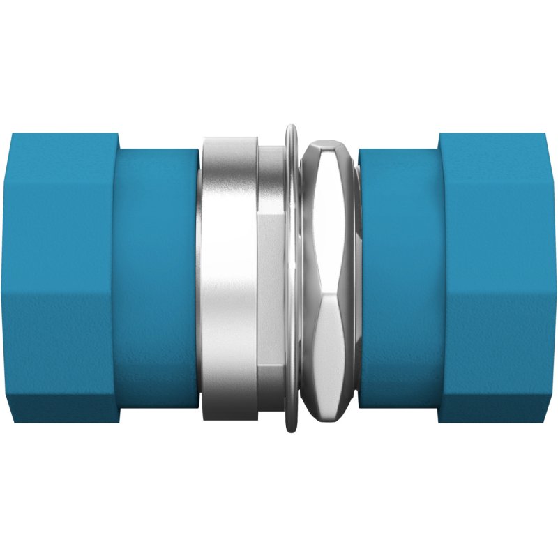 EFB Elektronik 53344.3 fibre optic adapter FC/PC Blue, Metallic