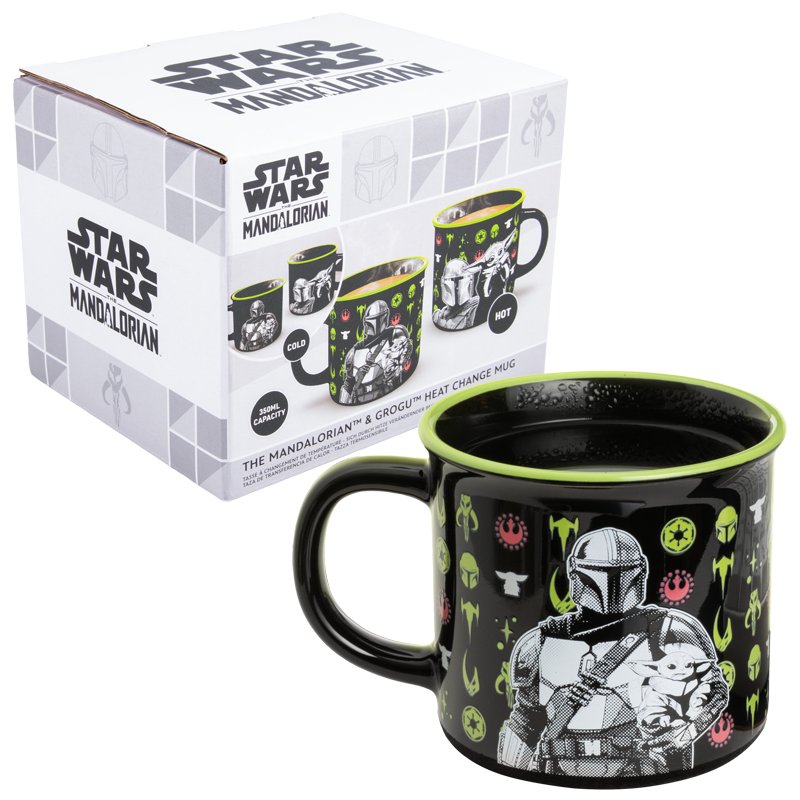 Star Wars Mandalorian and Grogu heat change mug / Gwiezdne Wojny kubek termoaktywny Mandalorianin i Grogu