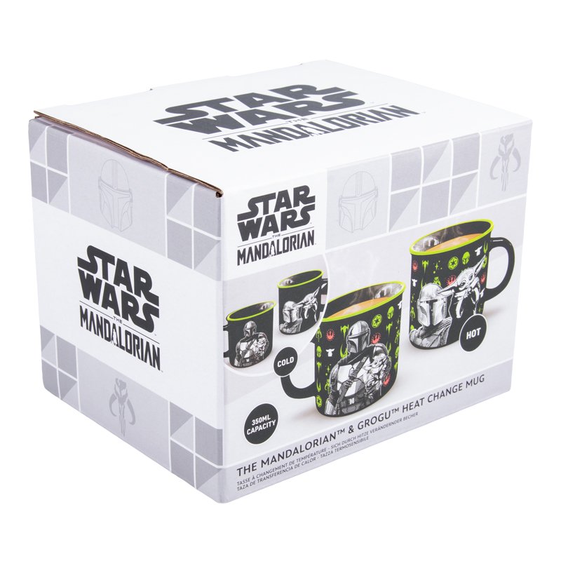 Star Wars Mandalorian and Grogu heat change mug / Gwiezdne Wojny kubek termoaktywny Mandalorianin i Grogu