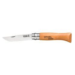 Taschenmesser No. 08 Carbonklinge mit Holzgriff