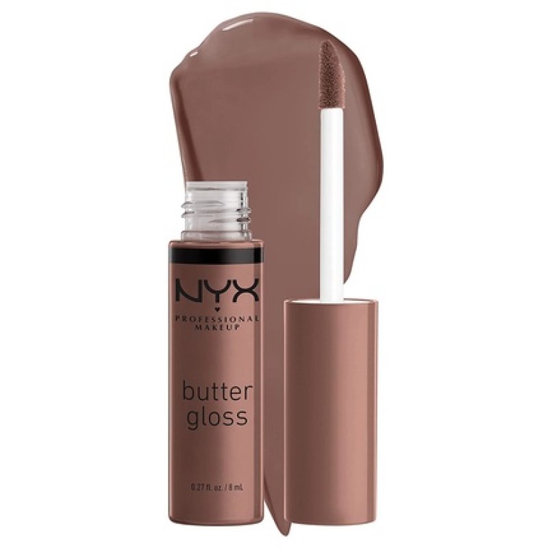 NYX Professional Makeup Butter Gloss Brown Sugar Non-Sticky Lip Gloss 0.27 Fl Oz - Cinnamon Roll
