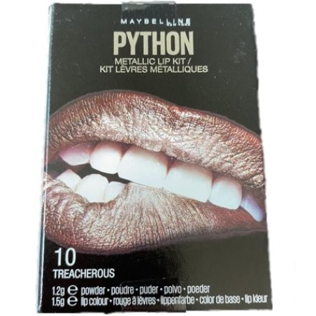 Maybelline Python Metallic Lip Kit Treacherous 10 Make Up Set 1.2g