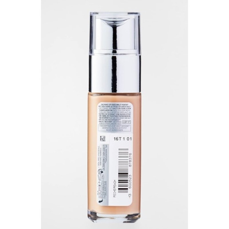 L'Oréal Paris Liquid Foundation with Hyaluronic and Aloe Vera Perfect Match Makeup 30ml 3.5.N Peach