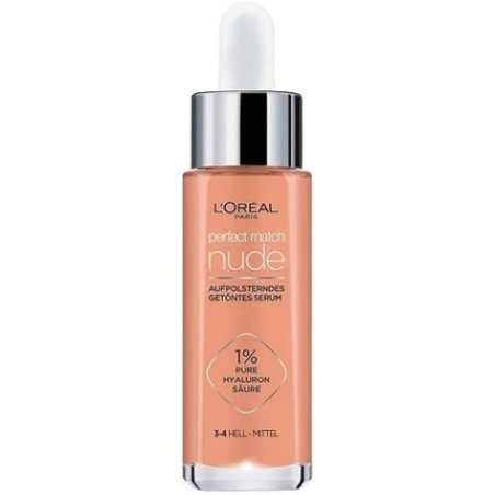 L'Oréal Paris Tinted Serum Nourishing Liquid Foundation with Hyaluronic Acid 30ml 3-4 Light-Medium