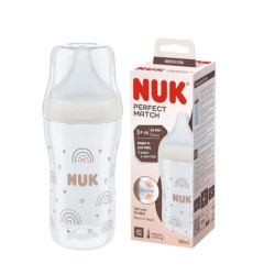 Nuk Perfect Match Bottle White 3 Months 260ml