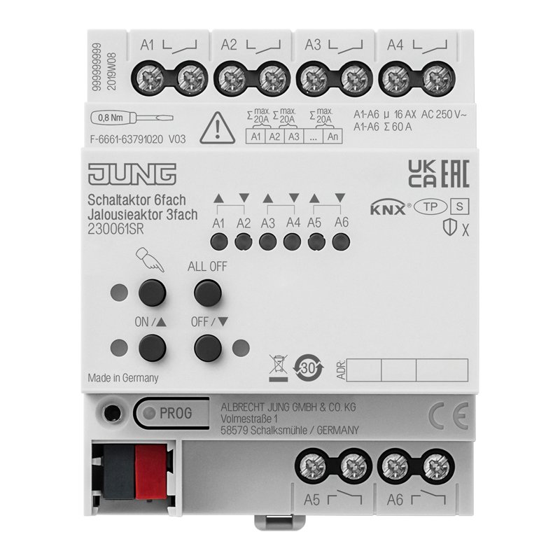 JUNG 230061SR interrupteur d'éclairage Plastique