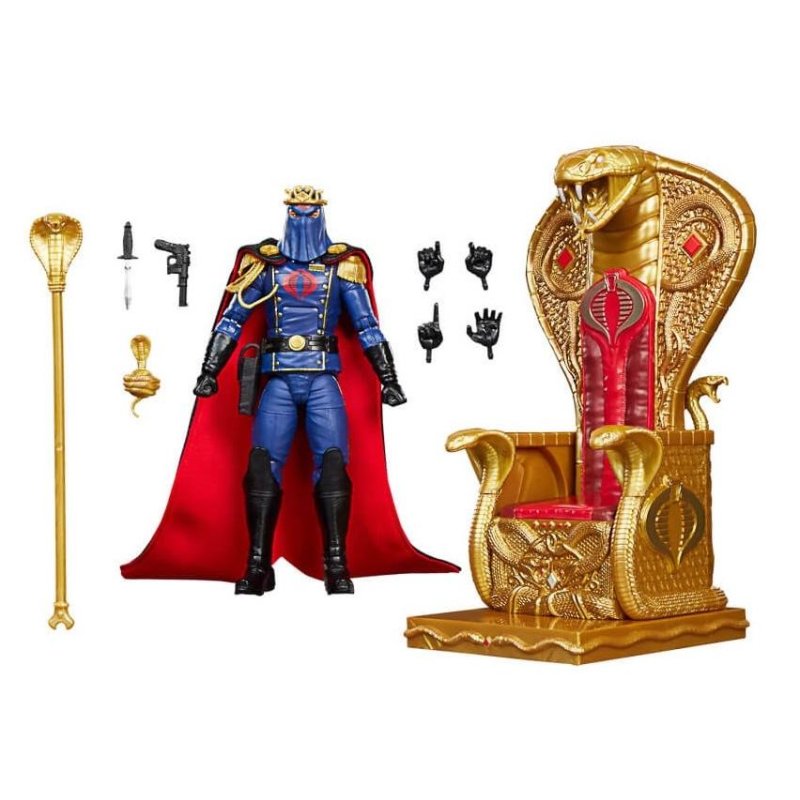 G.I. JOE - Cobra Commander in dress uniform & throne - Figurine 15cm