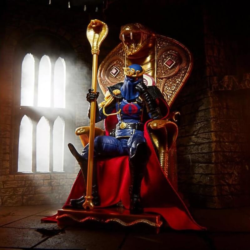 G.I. JOE - Cobra Commander in dress uniform & throne - Figurine 15cm