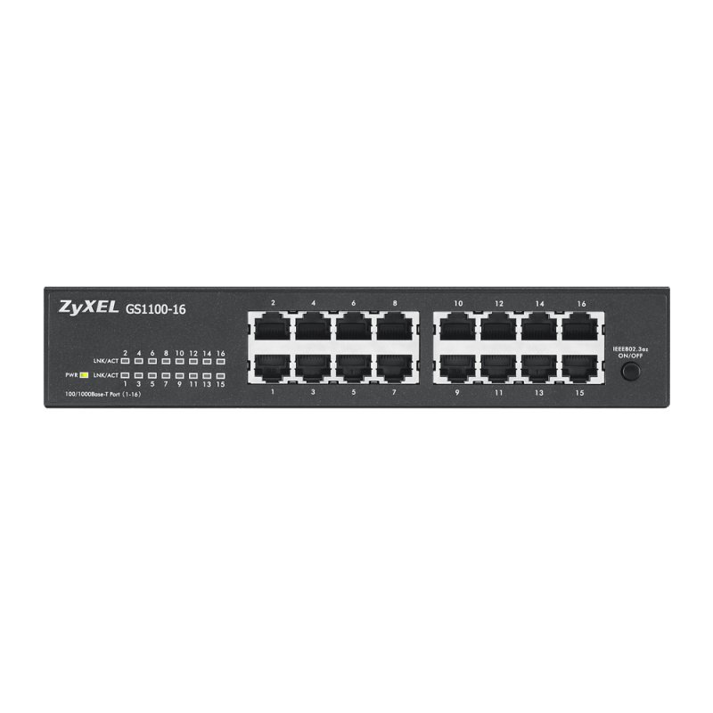 GS1100-16ES SLIMLINE UNMANAGED 16 PORT GIGABIT - UNMANAGED 