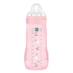Mam Easy Active Bottle 6 Months Berry Color 330ml with Silicone Teat