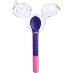 Mam Thermosensitive Spoons with Case for 6 Months - Pink