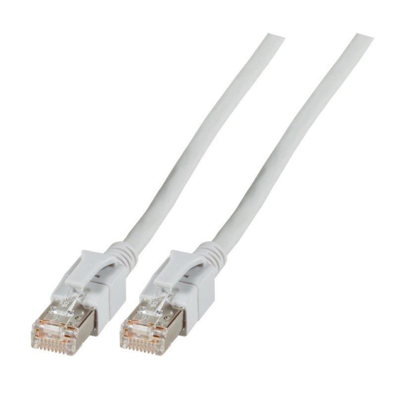 EFB RJ45 Patchkabel Cat.6A S/FTP FRNC VC LED grau 7,5m