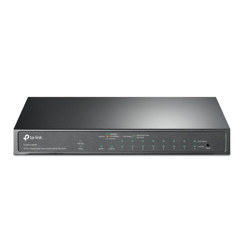 10-PORT GIGABIT EASY SMART SWITCH WITH 8-PORT POE 