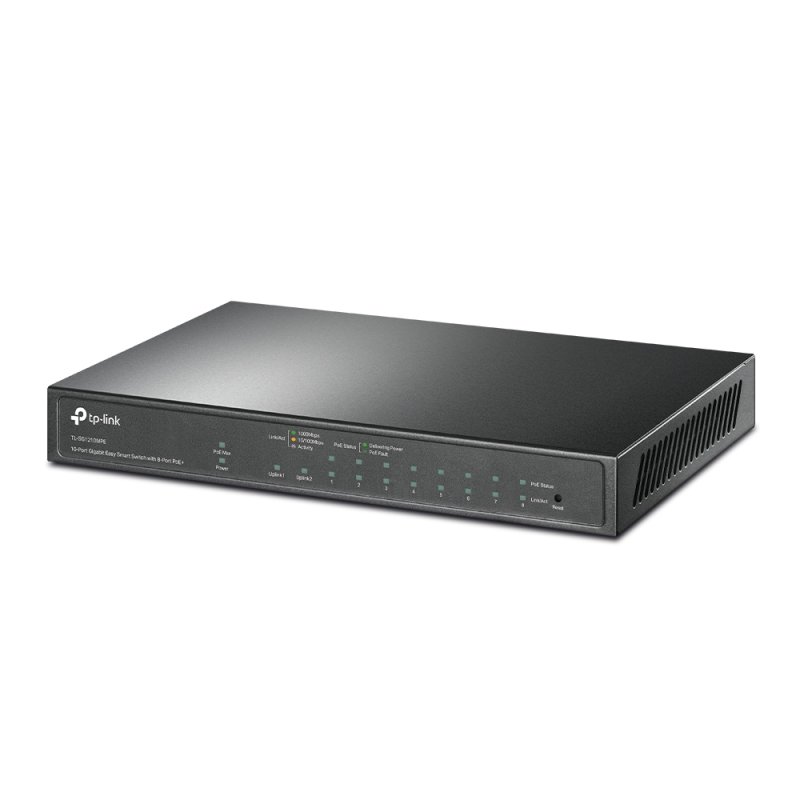 TP-Link 10-Port Gigabit Easy Smart Switch with 8-Port PoE 