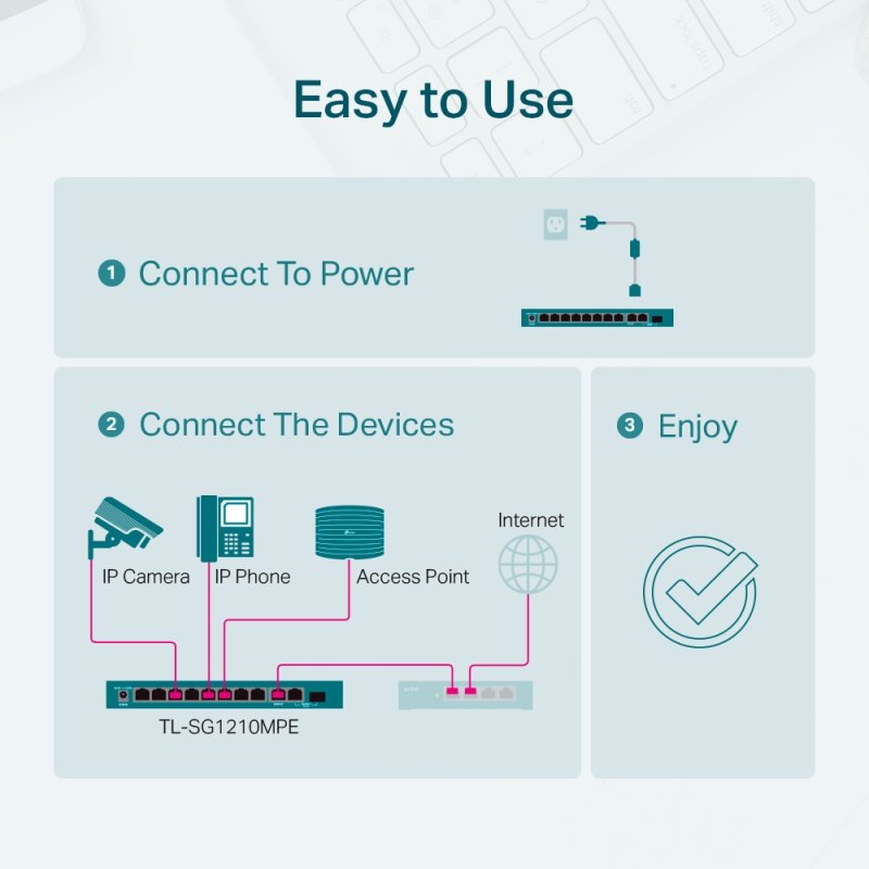 10-PORT GIGABIT EASY SMART SWITCH WITH 8-PORT POE 