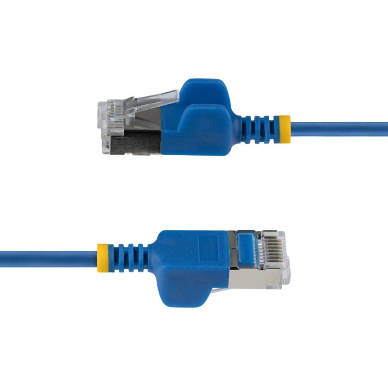 StarTech.com 80cm Blue Ultra Slim CAT6a Ethernet Cable, Snagless, FTP, Pure Bare Copper Wire, 34AWG Slim RJ45 Network