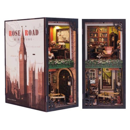 KIT DE DÉCOR MINIATURE - AGENCE DE DÉTECTIVES ROSE