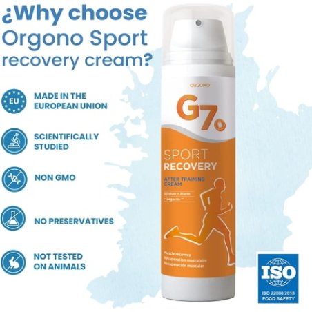 Sports Recovery Cream with Silica and Plant Extracts for Regeneration