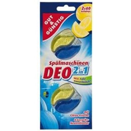 Gut & Günstig Dishwasher Deodorant 2 in 1