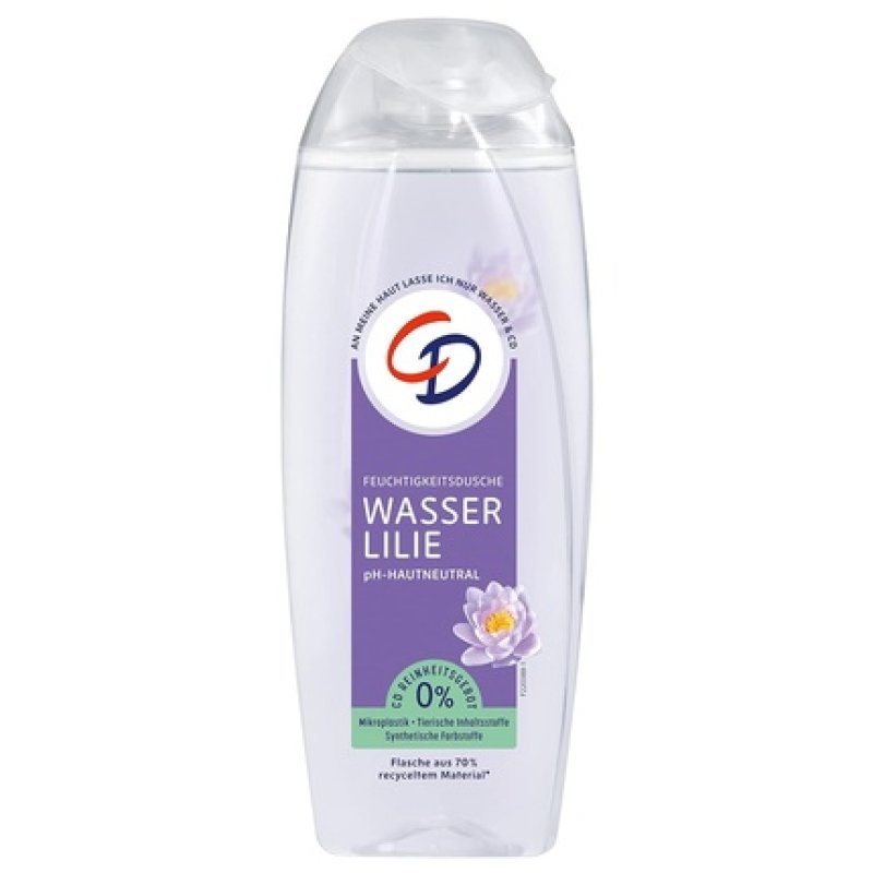 CD Water Lily Shower Gel 250ml Moisturizing Care Product for Sensitive Skin - Vegan