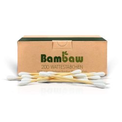 Bambaw Bamboo Cotton Swabs 200 Count Zero Waste