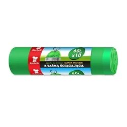 Kuchcik Trash Bags With Tape 60l Pack Of 10