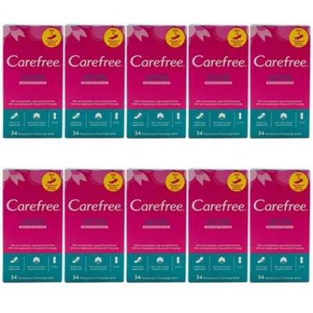 Carefree Cotton Fresh Scent Sm Pantyliners 10 X 34 Pieces