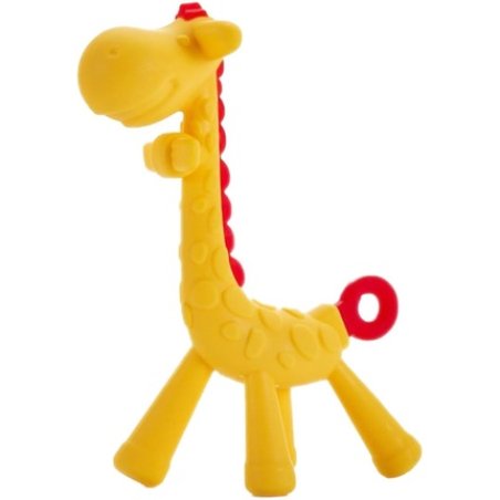 Bocioland Silicone Teether Giraffe Red Perfect For Soothing Your Baby's Gums