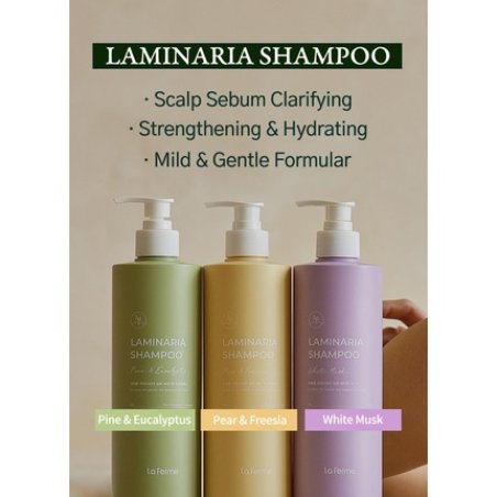 Laferme Laminaria Shampoo with Organic Ingredients Korean Clarifying Shampoo