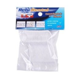 Rebidental Mattes Toothpicks With Dental Floss 24 Pieces