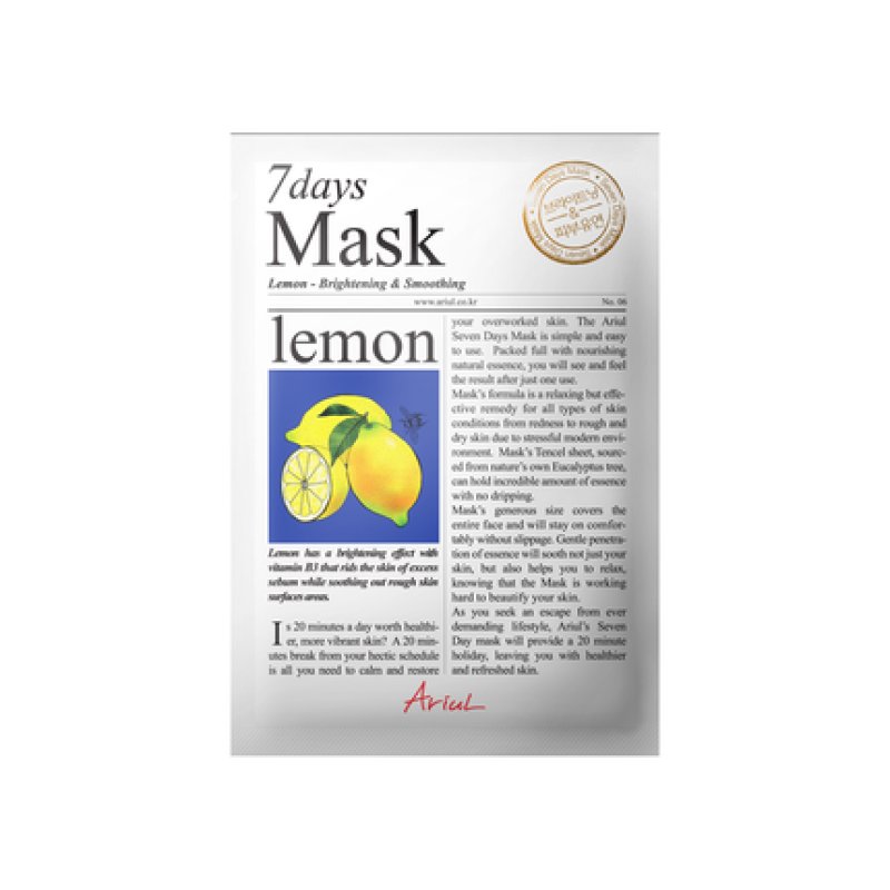 Ariul 7days Mask Lemon Brightening Face Mask