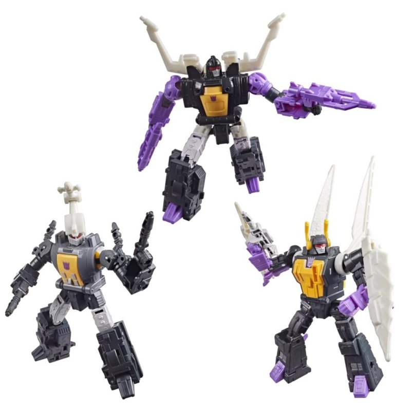 TRANSFORMERS - Bombshell, Shrapnell & Kickback - Figurine MTME 14cm