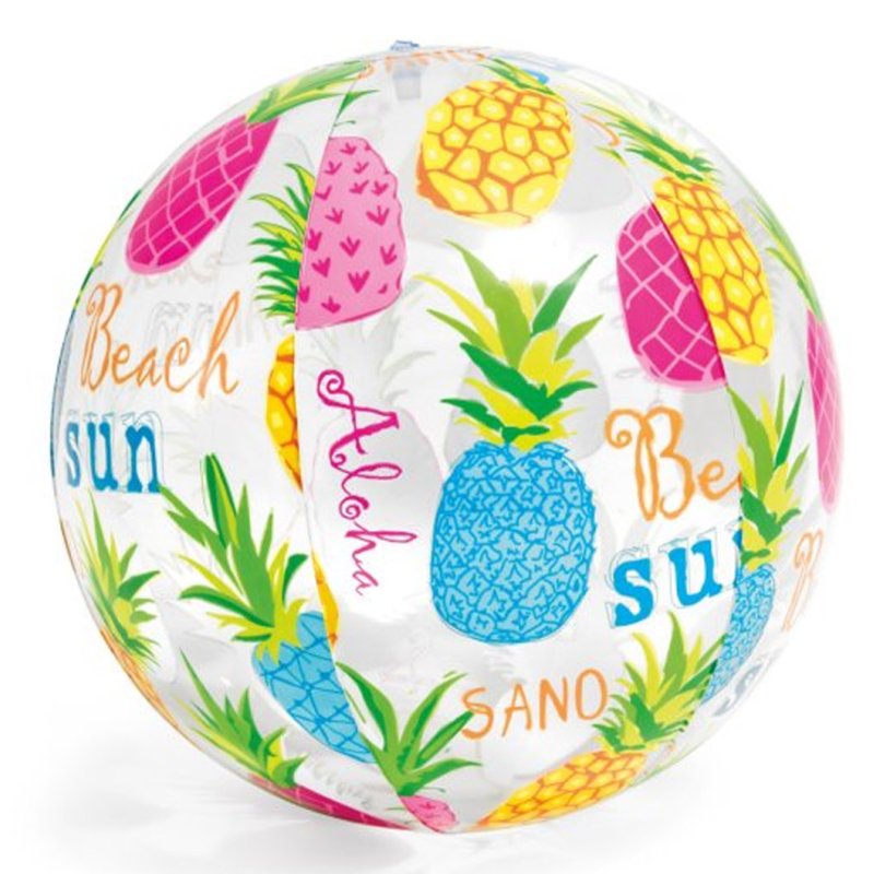 Intex 59040NP beach ball 51 cm Vinyl Assorted colours, Multicolour, Transparent