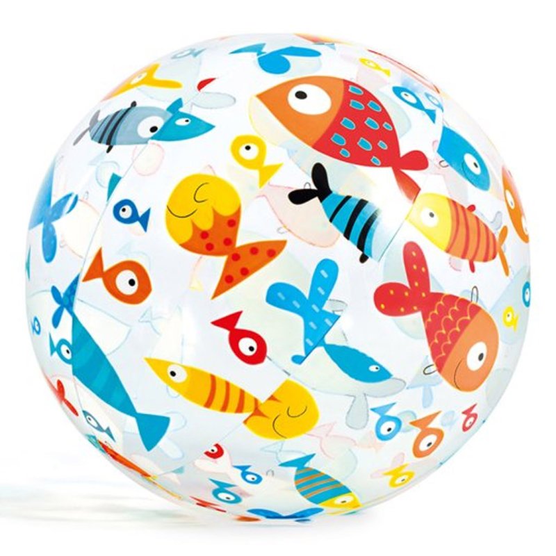 Intex 59040NP beach ball 51 cm Vinyl Assorted colours, Multicolour, Transparent