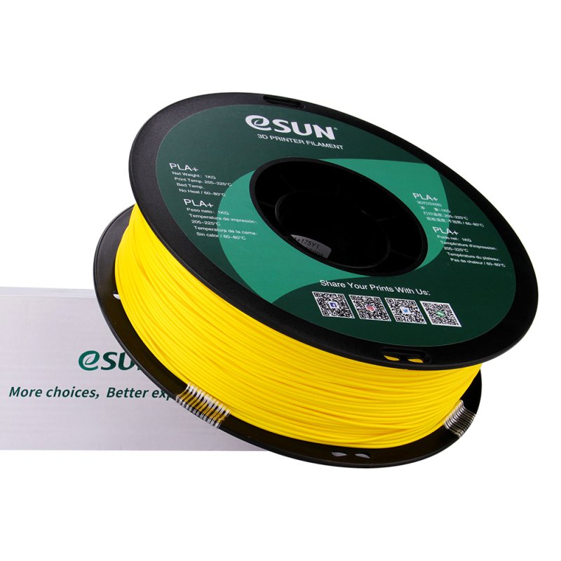 eSUN PLA 175Y1 matériel d'impression 3D Acide polylactique Plus (PLA ) Jaune 1 kg