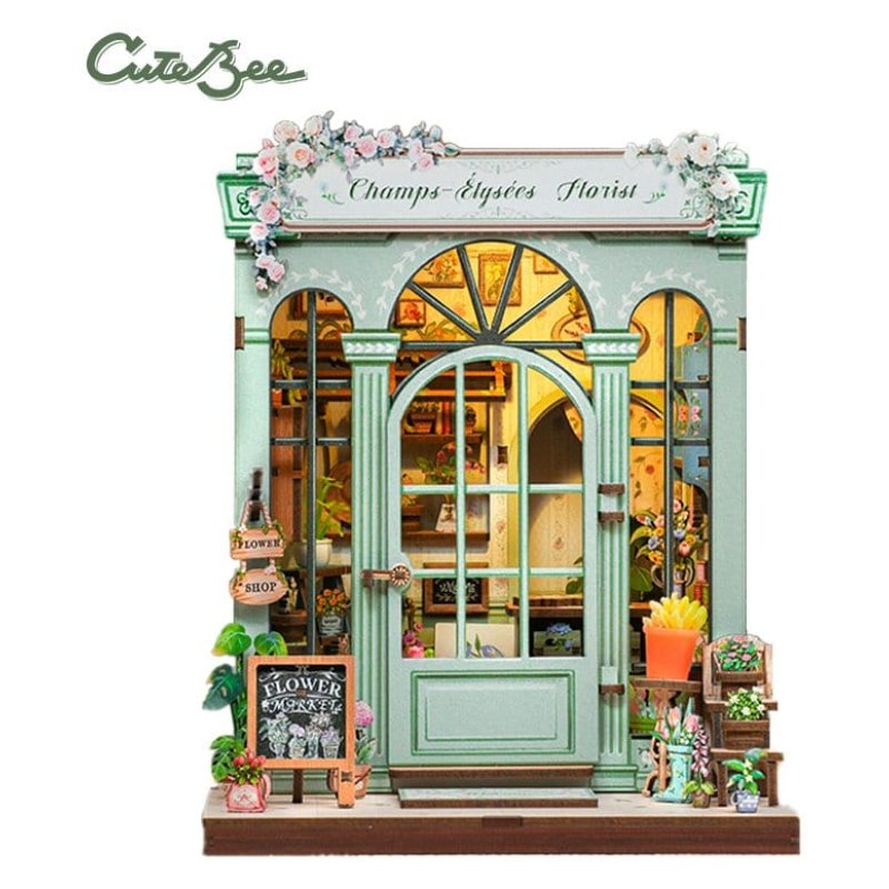 Miniature House Model Kit Champs-Élysées Florist 18 x 16 cm